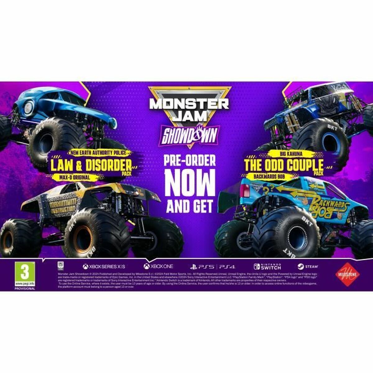 Xbox Series X Video Game Milestone Monster Jam Showdown – Day One Edition