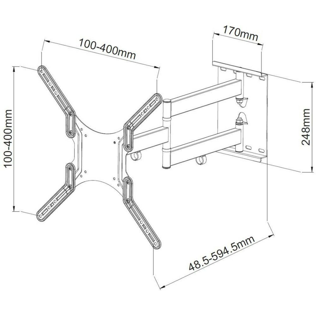 Wall Bracket Techly ICA-PLB 136M 55″ 23″