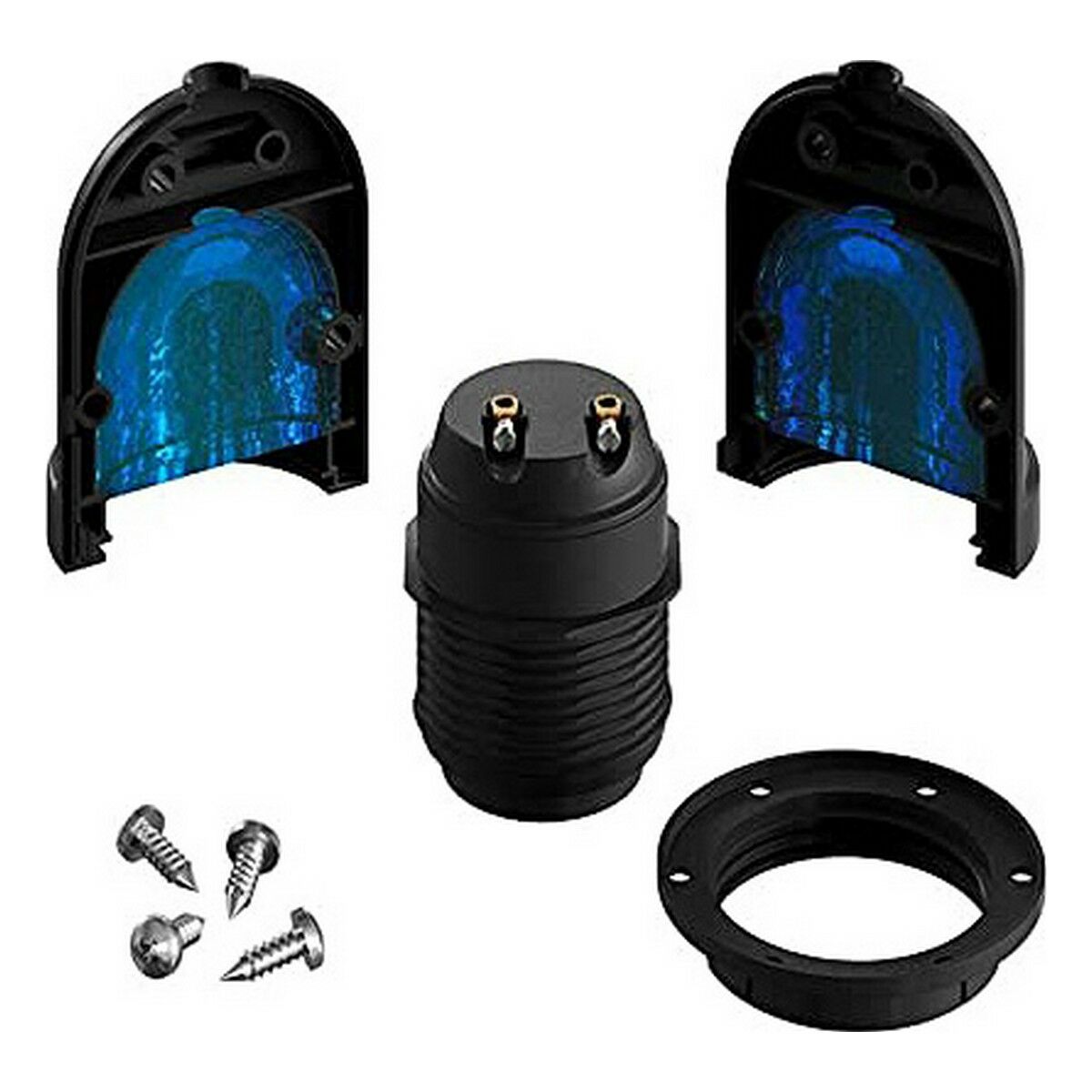 Lamp holder Black E27