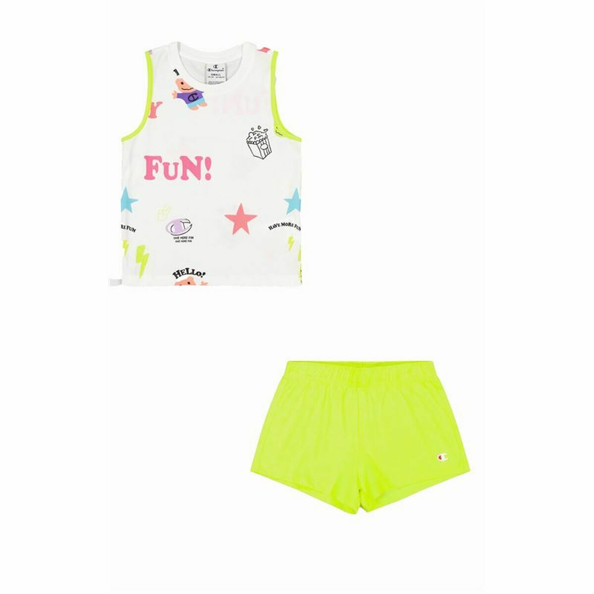 Children’s Sports Outfit Champion White 2 Pieces