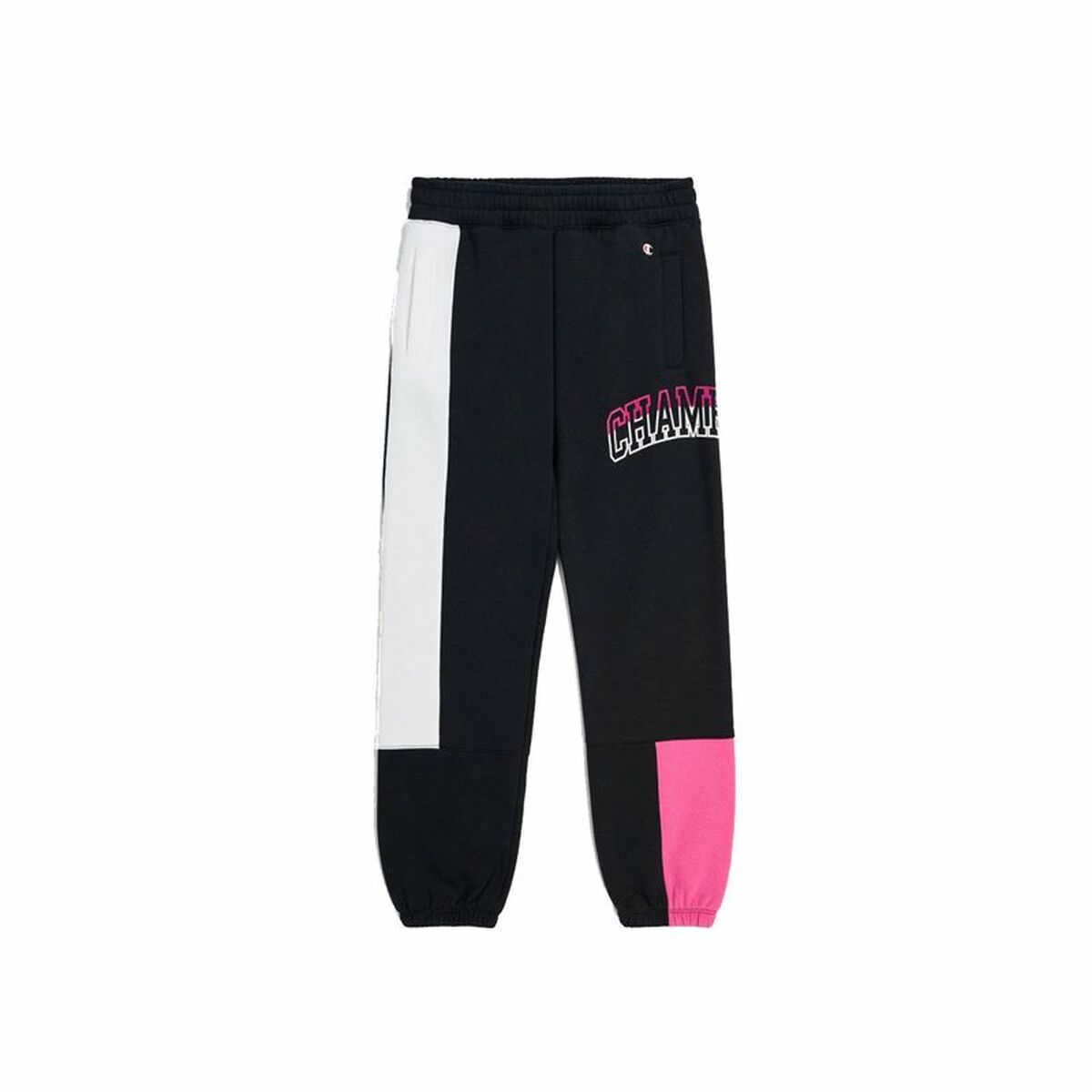 Long Sports Trousers Champion Elastic Cuff Legacy Black Lady Long Sports Trousers Champion Elastic Cuff Legacy Black Lady
