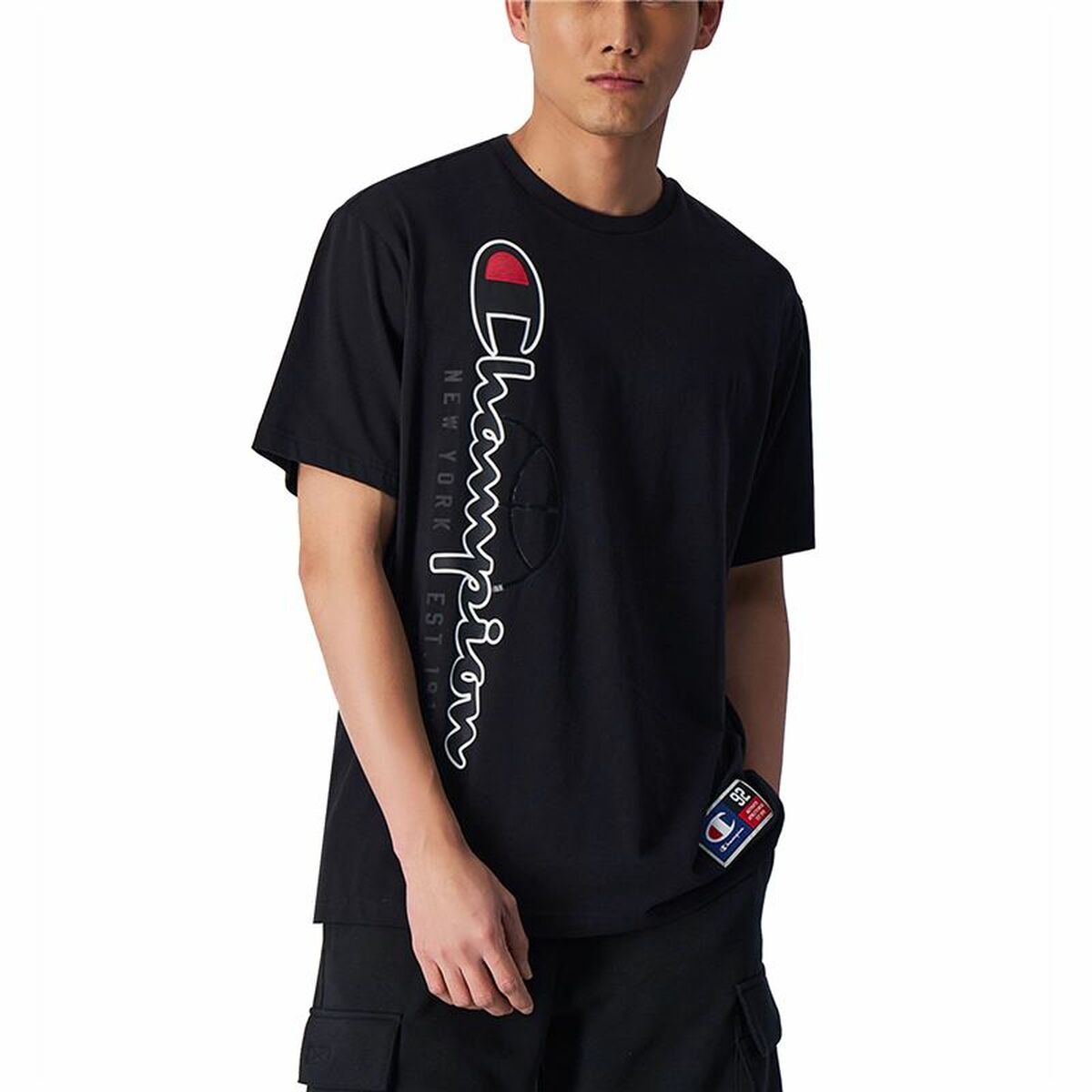 Mens Short Sleeve T-Shirt Champion Crewneck