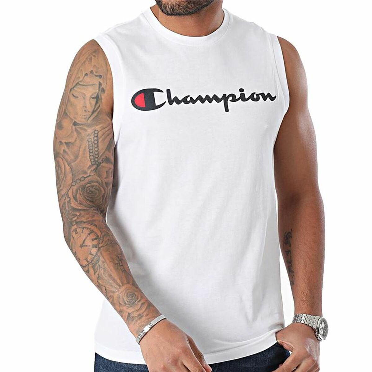 Tank Top Men Champion Crewneck Tank Top Men Champion Crewneck