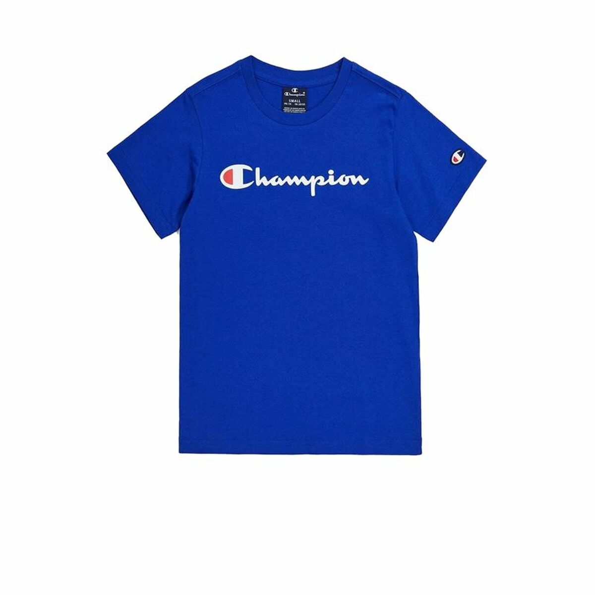 Child’s Short Sleeve T-Shirt Champion Crewneck Blue