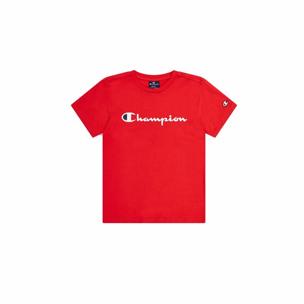 Child’s Short Sleeve T-Shirt Champion Crewneck Red