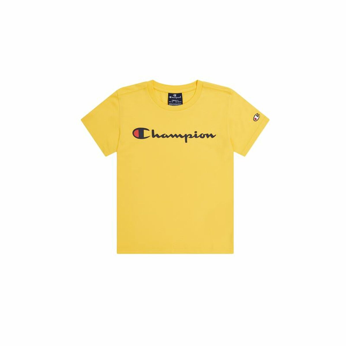 Child’s Short Sleeve T-Shirt Champion Crewneck Yellow Child’s Short Sleeve T-Shirt Champion Crewneck Yellow