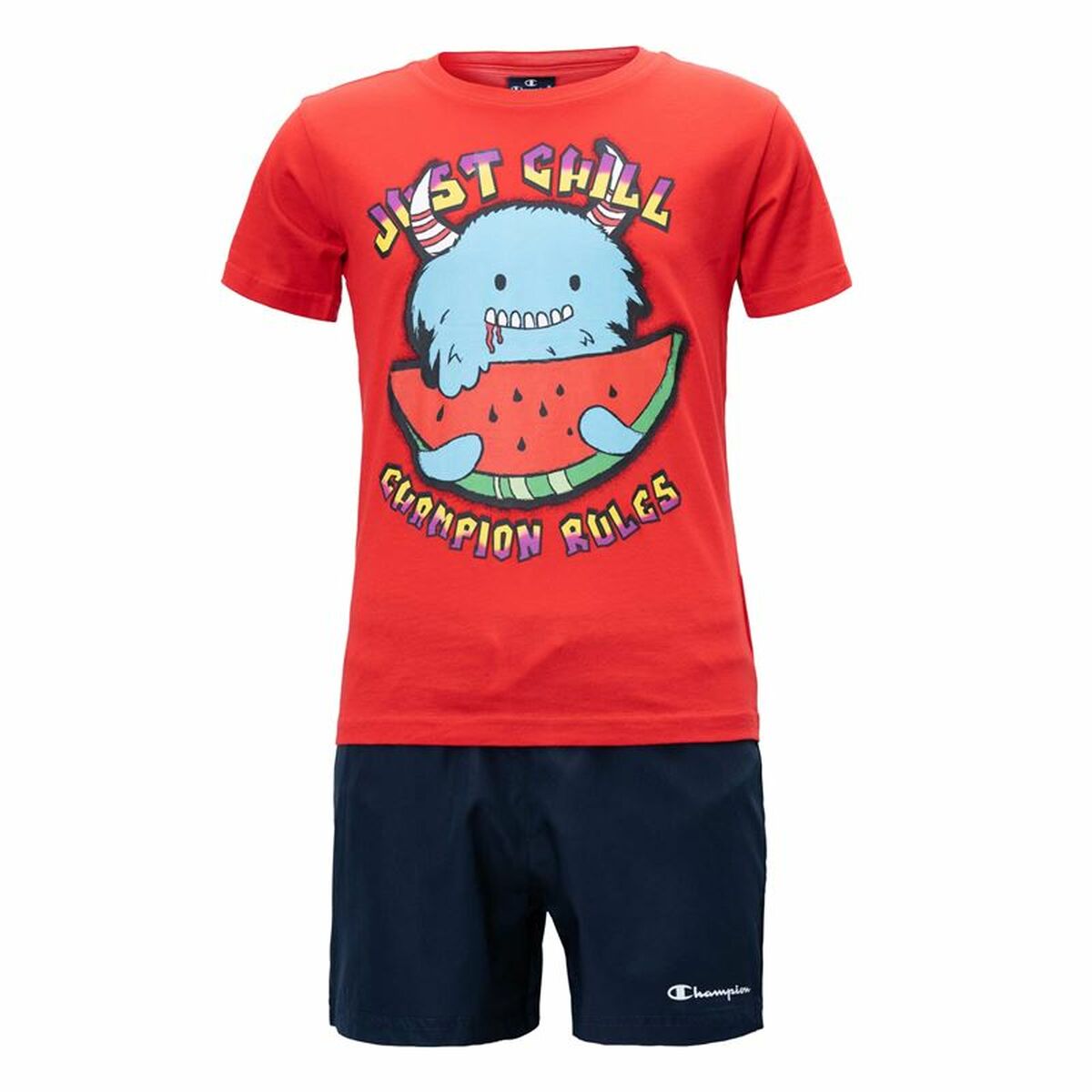 Children’s Sports Outfit Champion Essentials Red Children’s Sports Outfit Champion Essentials Red