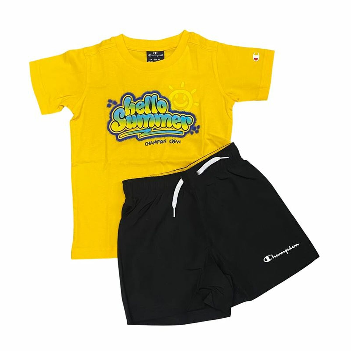Children’s Sports Outfit Champion Essentials Yellow Children’s Sports Outfit Champion Essentials Yellow