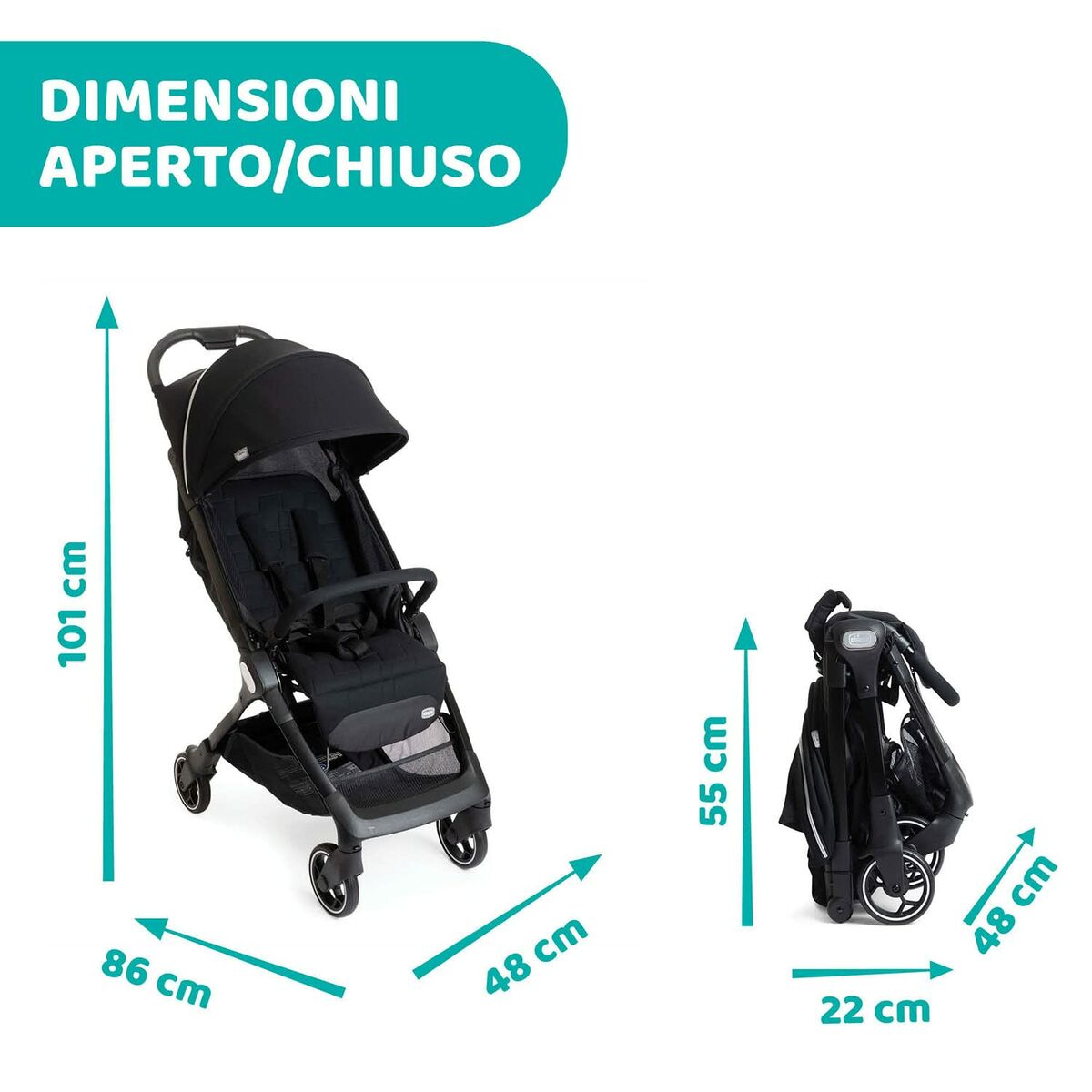 Baby’s Pushchair Chicco Black