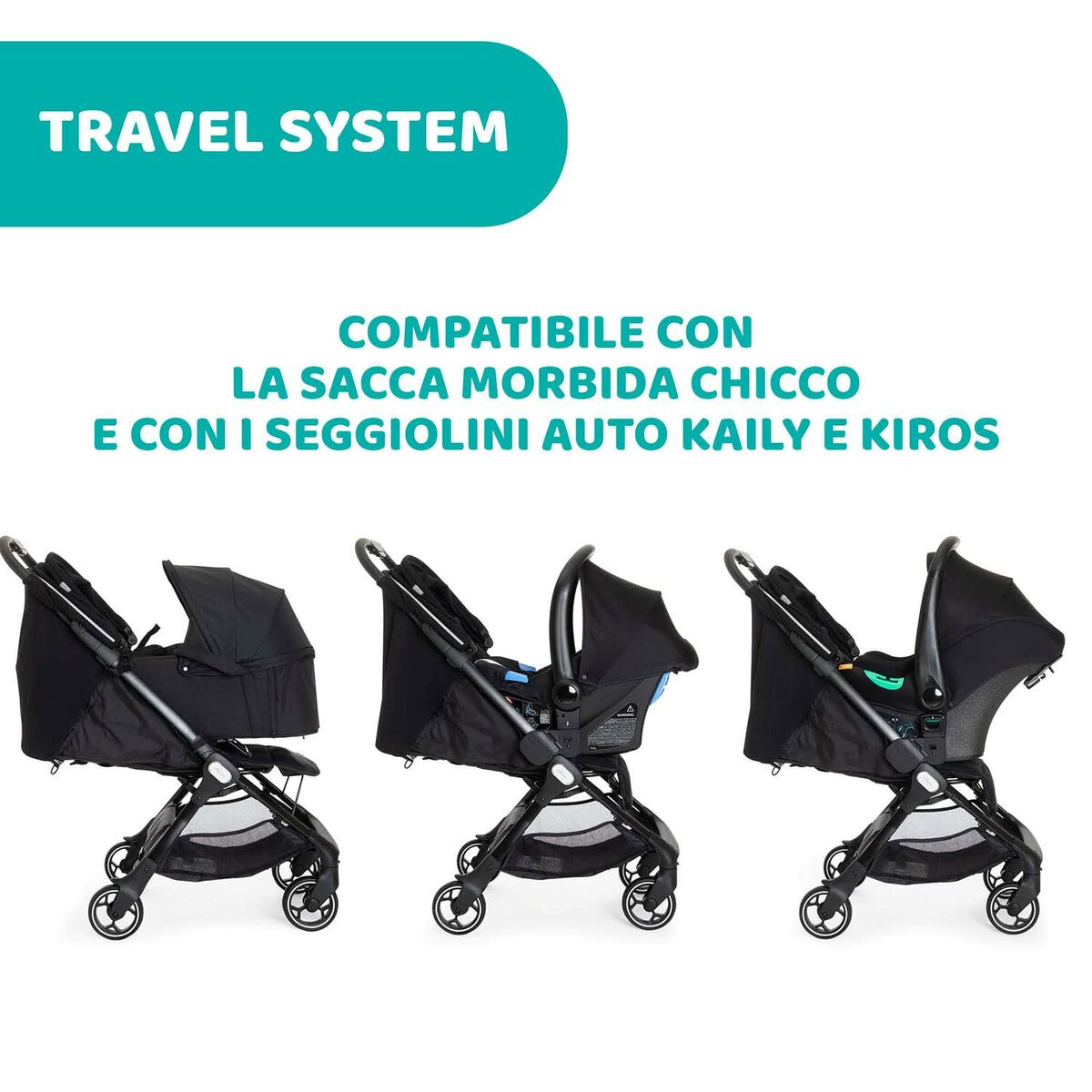 Baby’s Pushchair Chicco Black