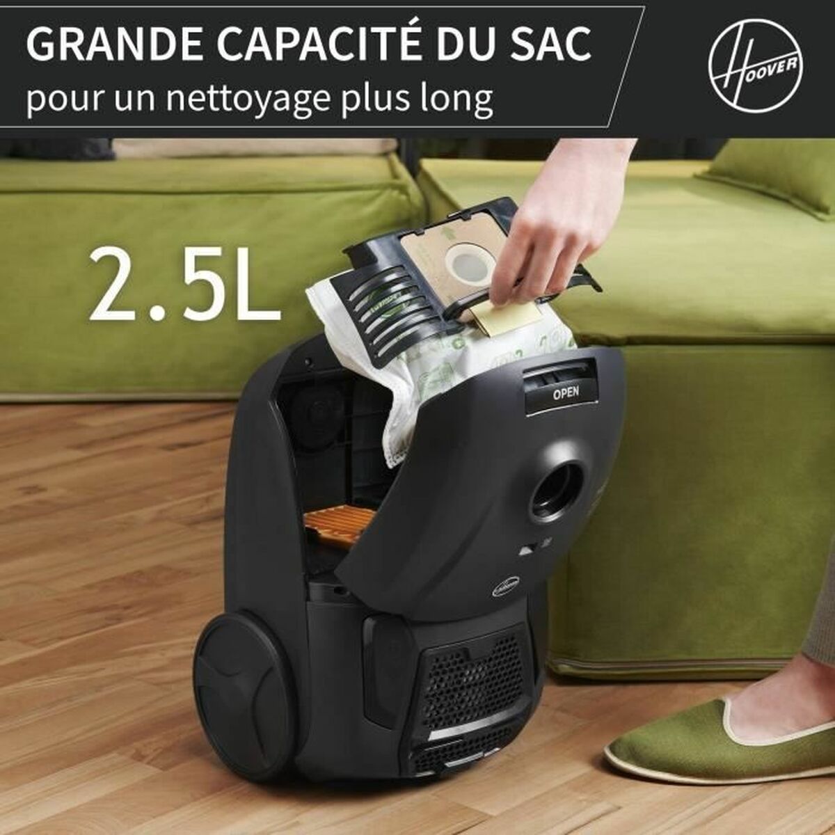 vacuum cleaner Hoover HE120PET 011 Black Grey 700 W