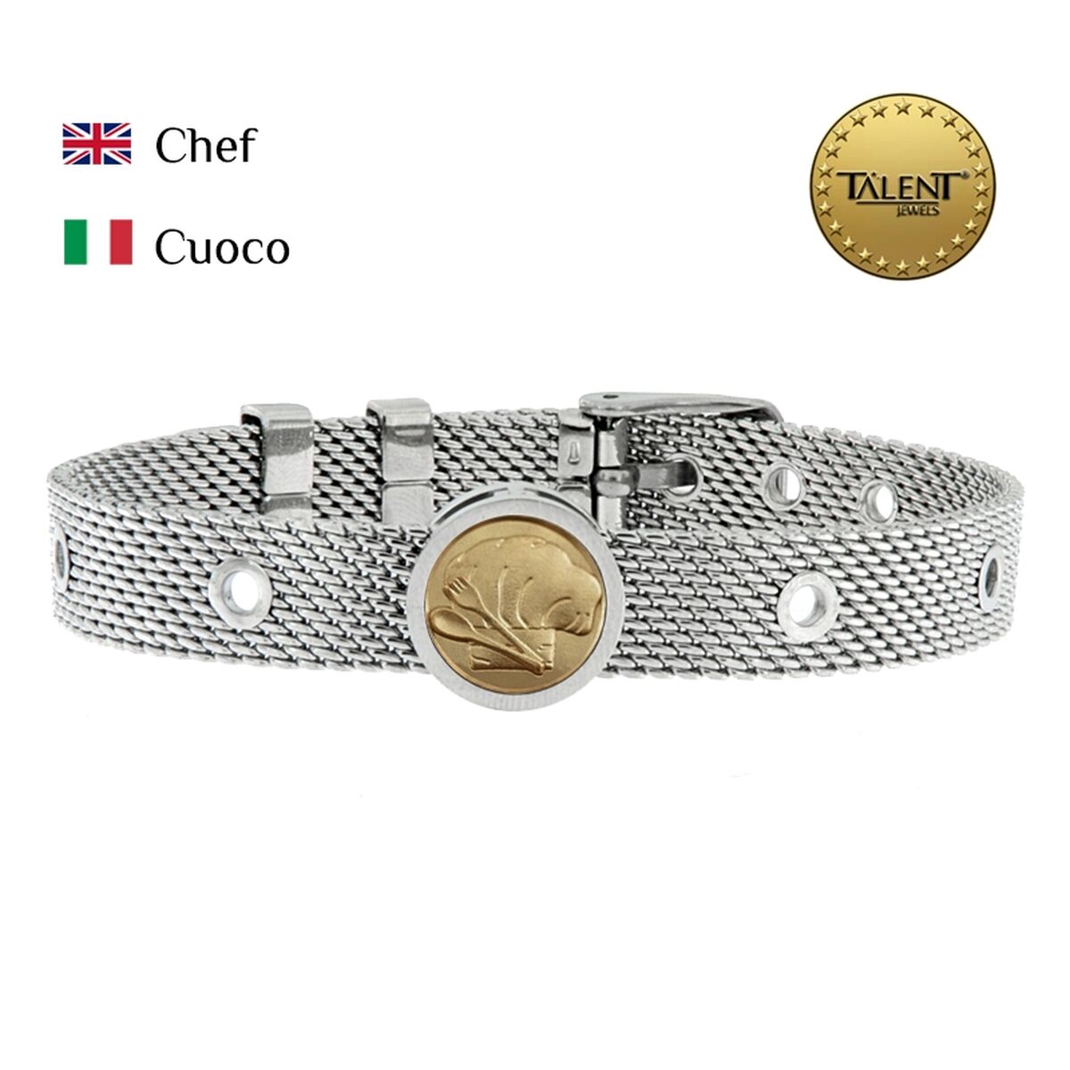 Unisex Bracelet Chef Talent Jewels TJA-3-05-01-1-235 Silver