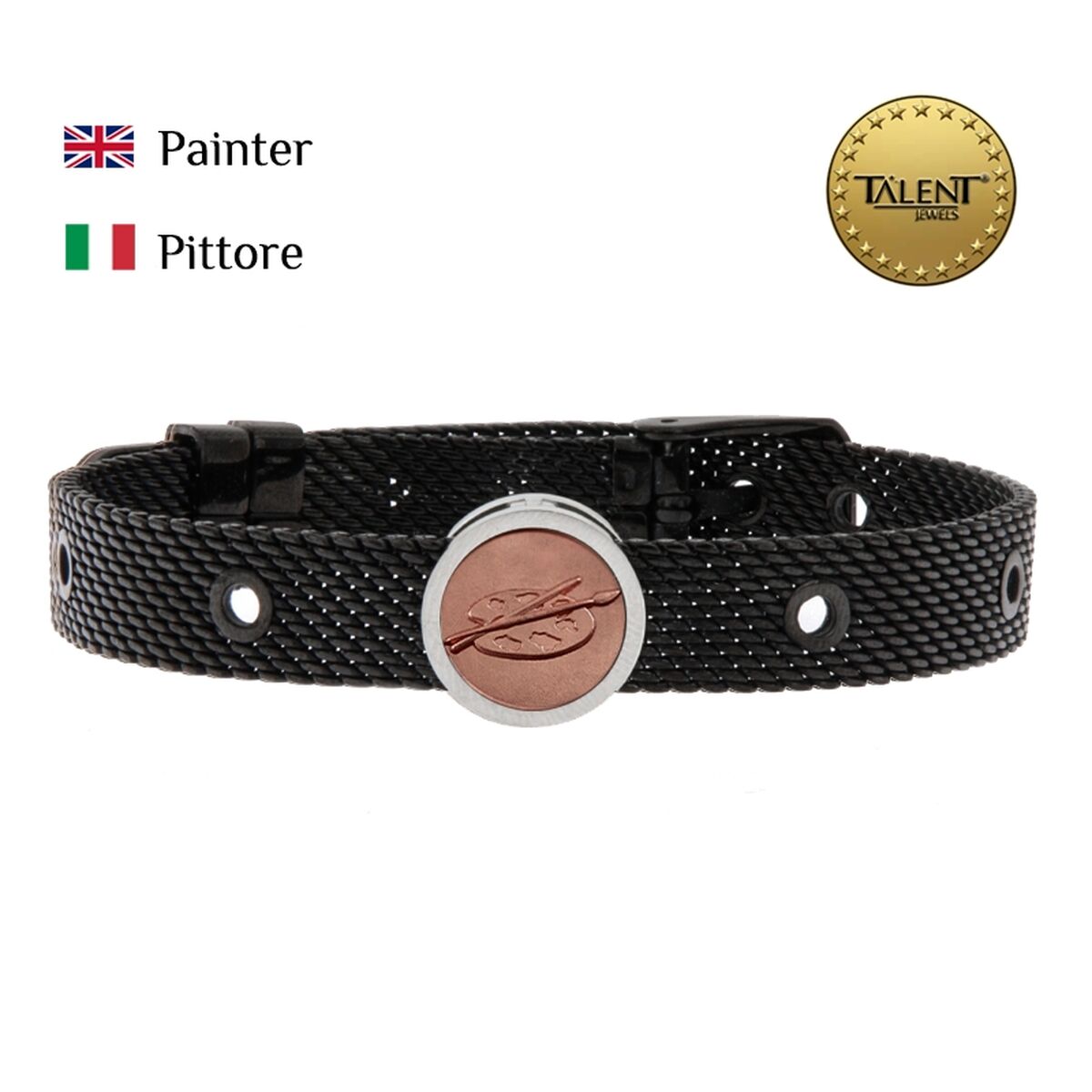 Unisex Bracelet Painter Talent Jewels TJA-3-11-02-2-235 Black