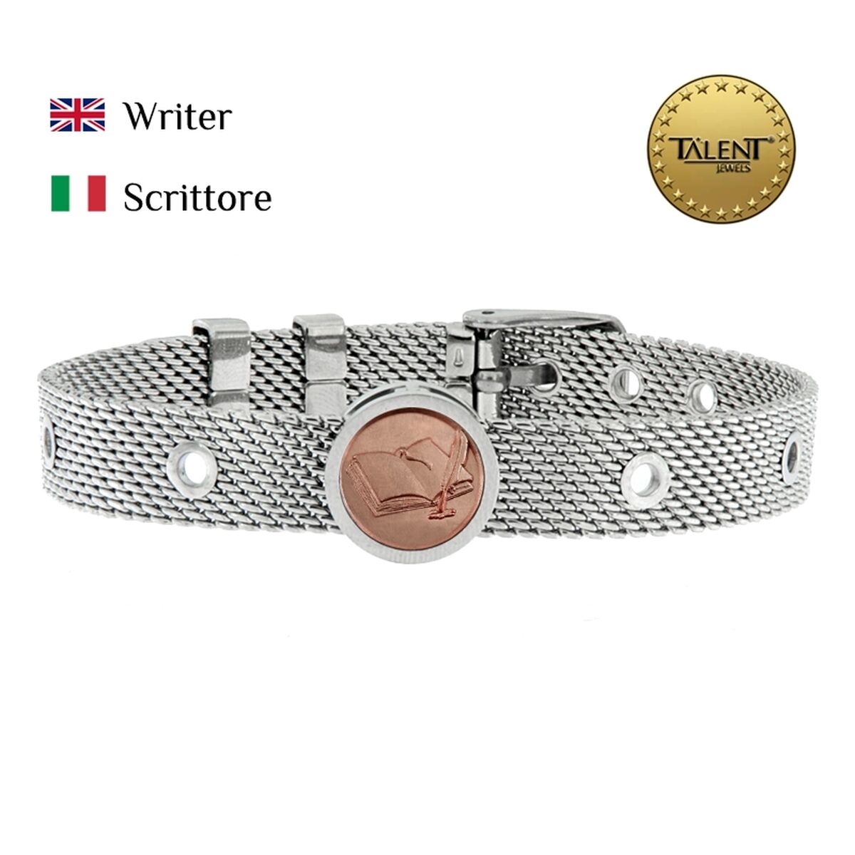Unisex Bracelet Writer Talent Jewels TJA-3-14-02-1-235 Silver