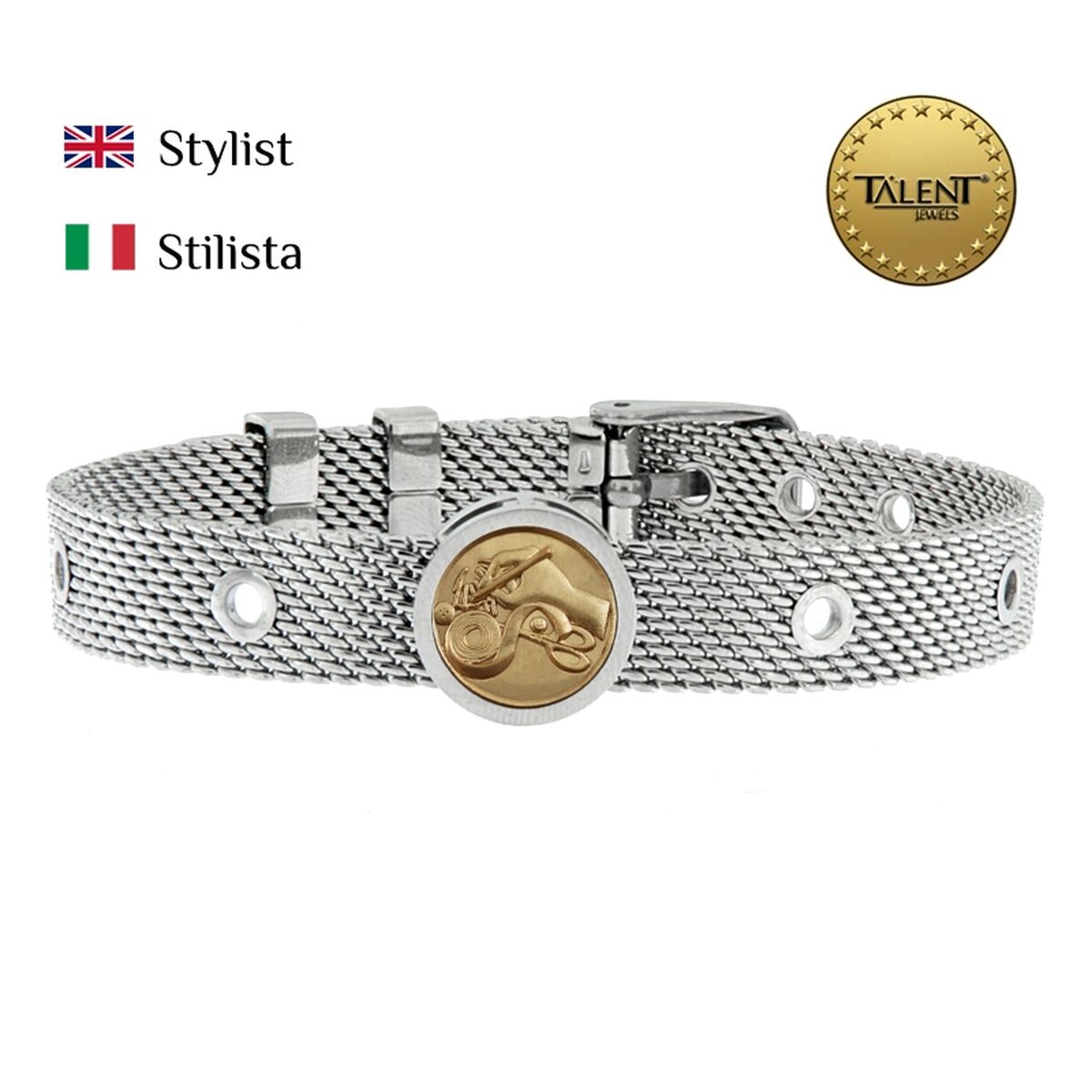 Unisex Bracelet Stylist Talent Jewels TJA-3-16-01-1-235 Silver
