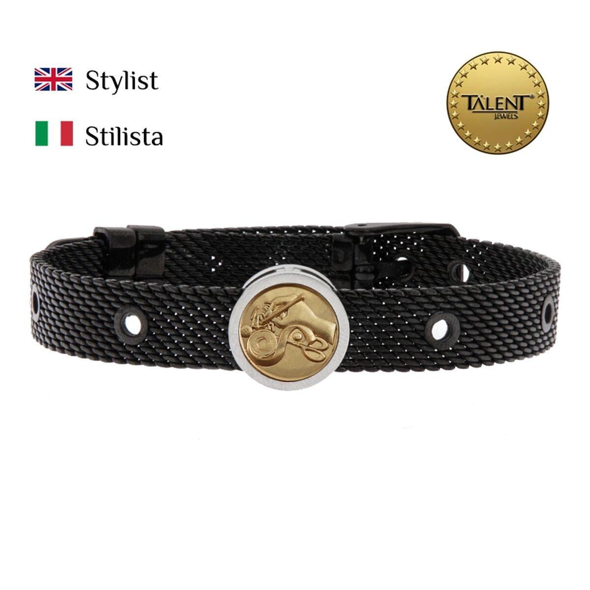 Unisex Bracelet Stylist Talent Jewels TJA-3-16-01-2-235 Black