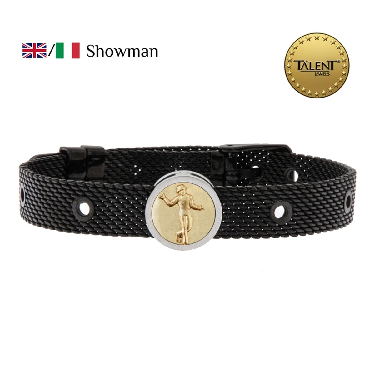 Unisex Bracelet Showman Talent Jewels TJA-3-17-01-2-235 Black
