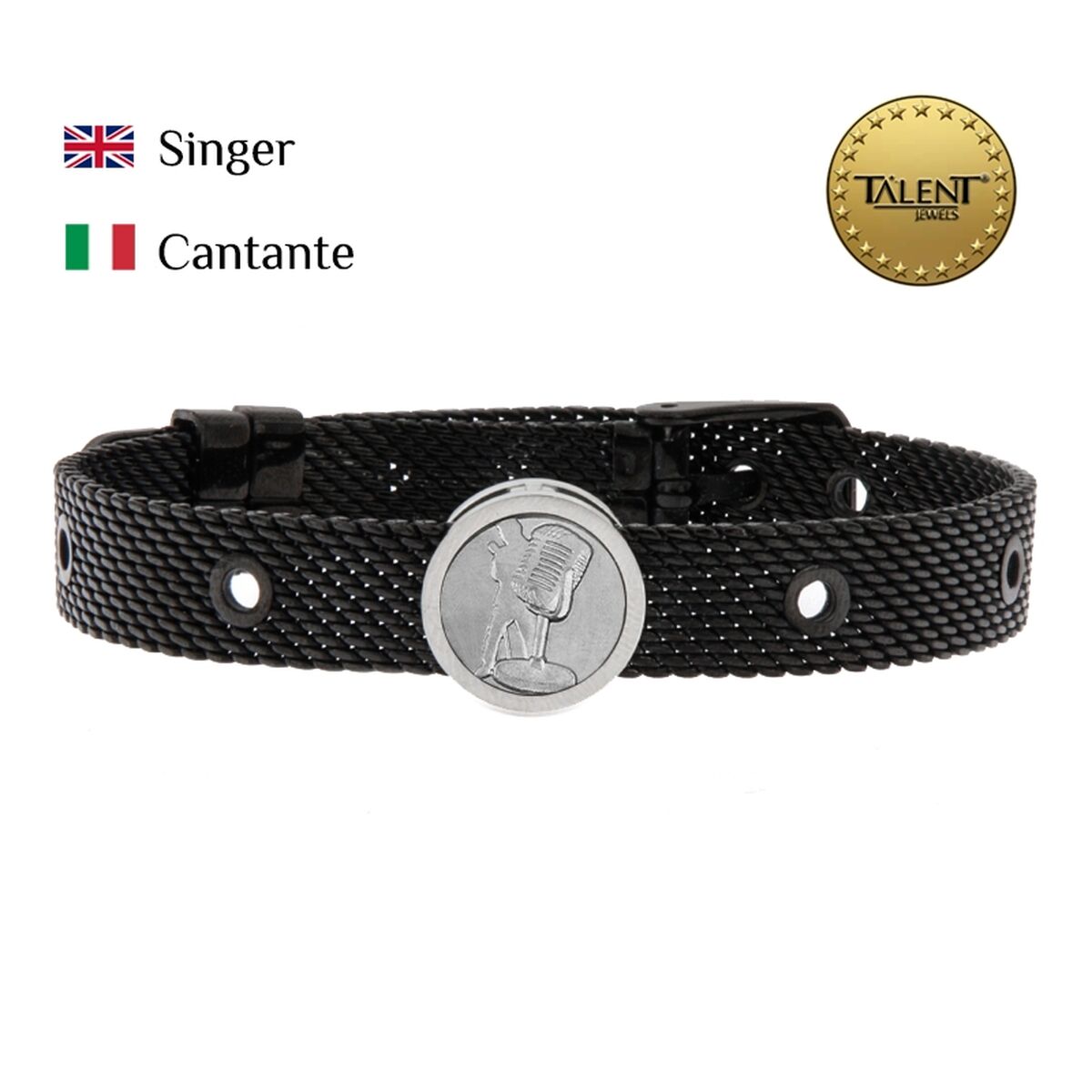 Unisex Bracelet Singer Talent Jewels TJA-4-02-03-2-235 Black