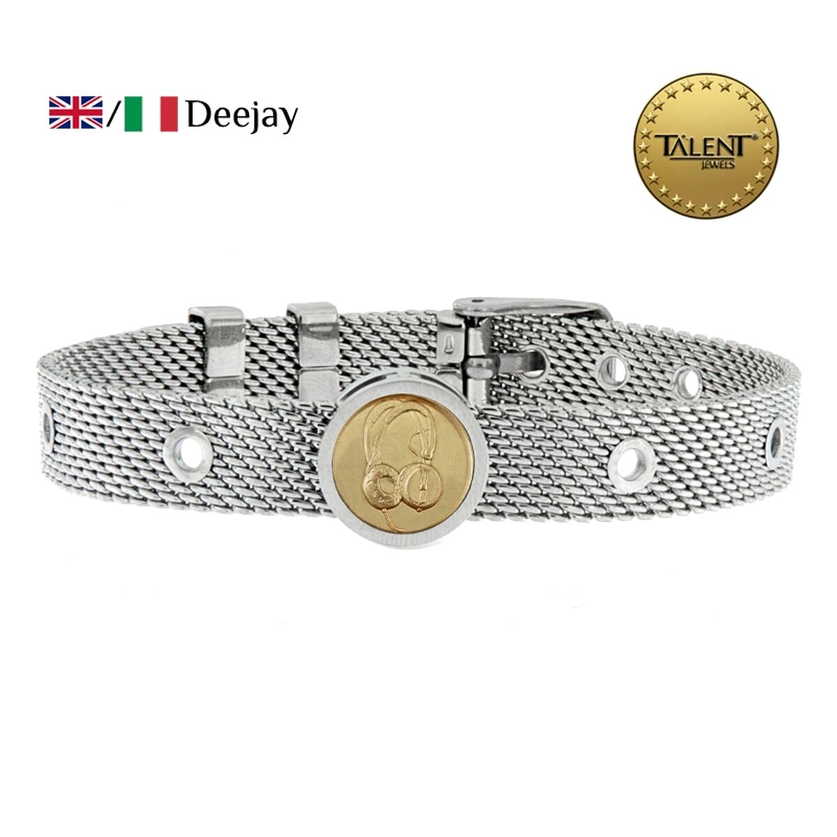 Unisex Bracelet Deejay Talent Jewels TJA-4-05-01-1-235 Silver