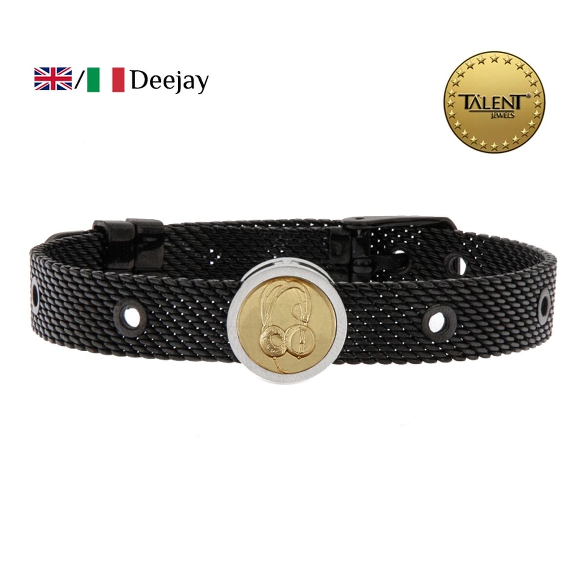 Unisex Bracelet Deejay Talent Jewels TJA-4-05-01-2-235 Black