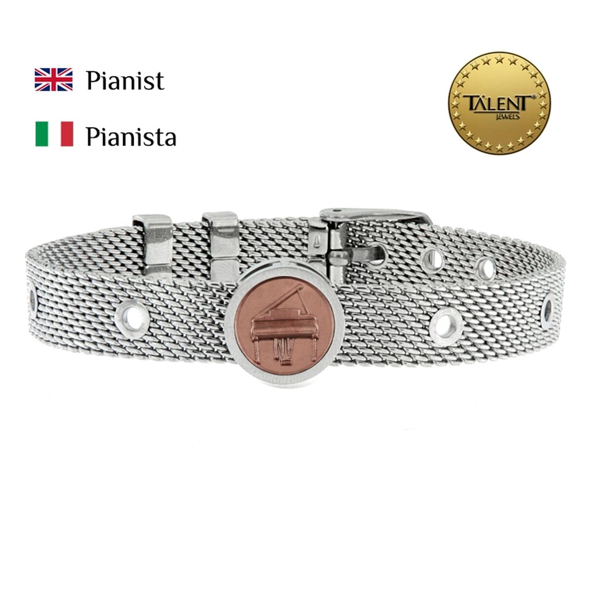 Unisex Bracelet Pianist Talent Jewels TJA-4-06-02-1-235 Silver
