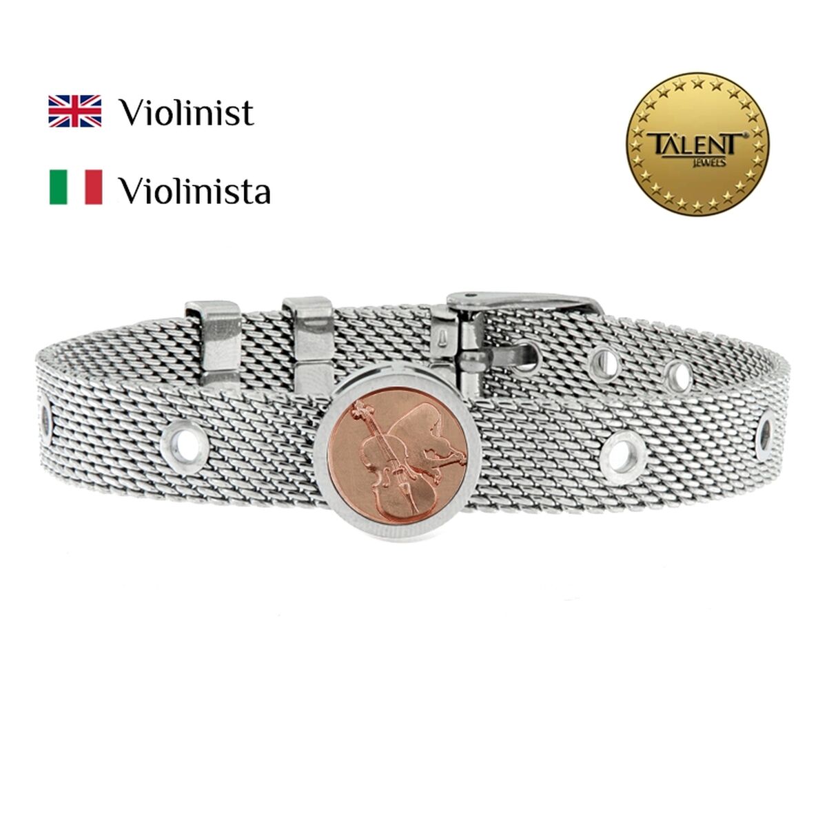 Unisex Bracelet Violinist Talent Jewels TJA-4-09-02-1-235 Silver