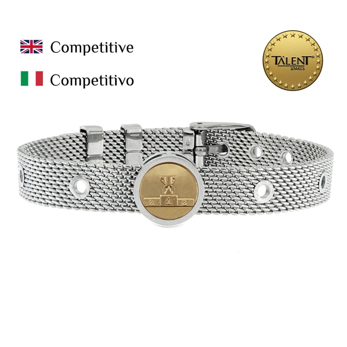 Unisex Bracelet Competitive Talent Jewels TJA-5-04-01-1-235 Silver