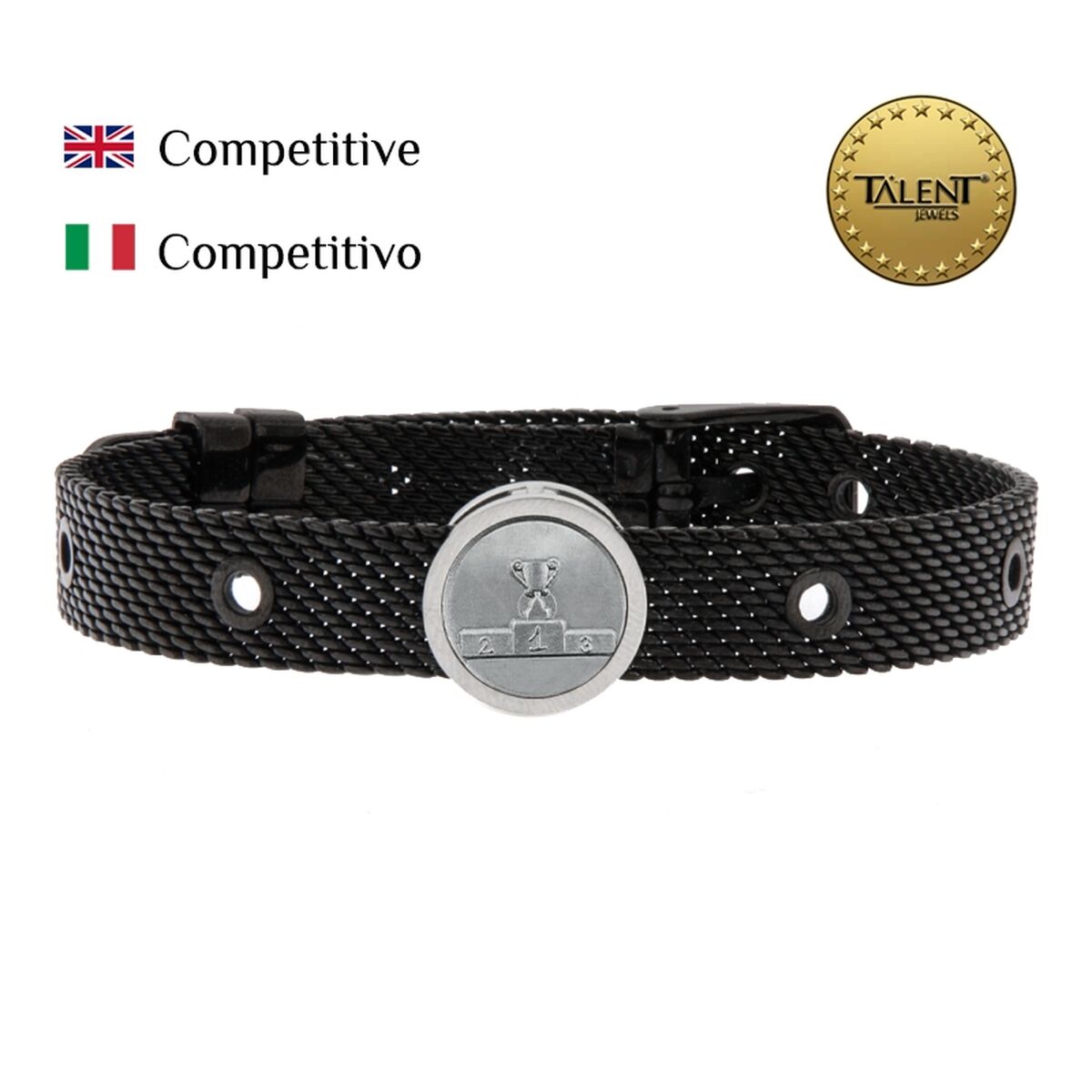 Unisex Bracelet Competitive Talent Jewels TJA-5-04-03-2-235 Black