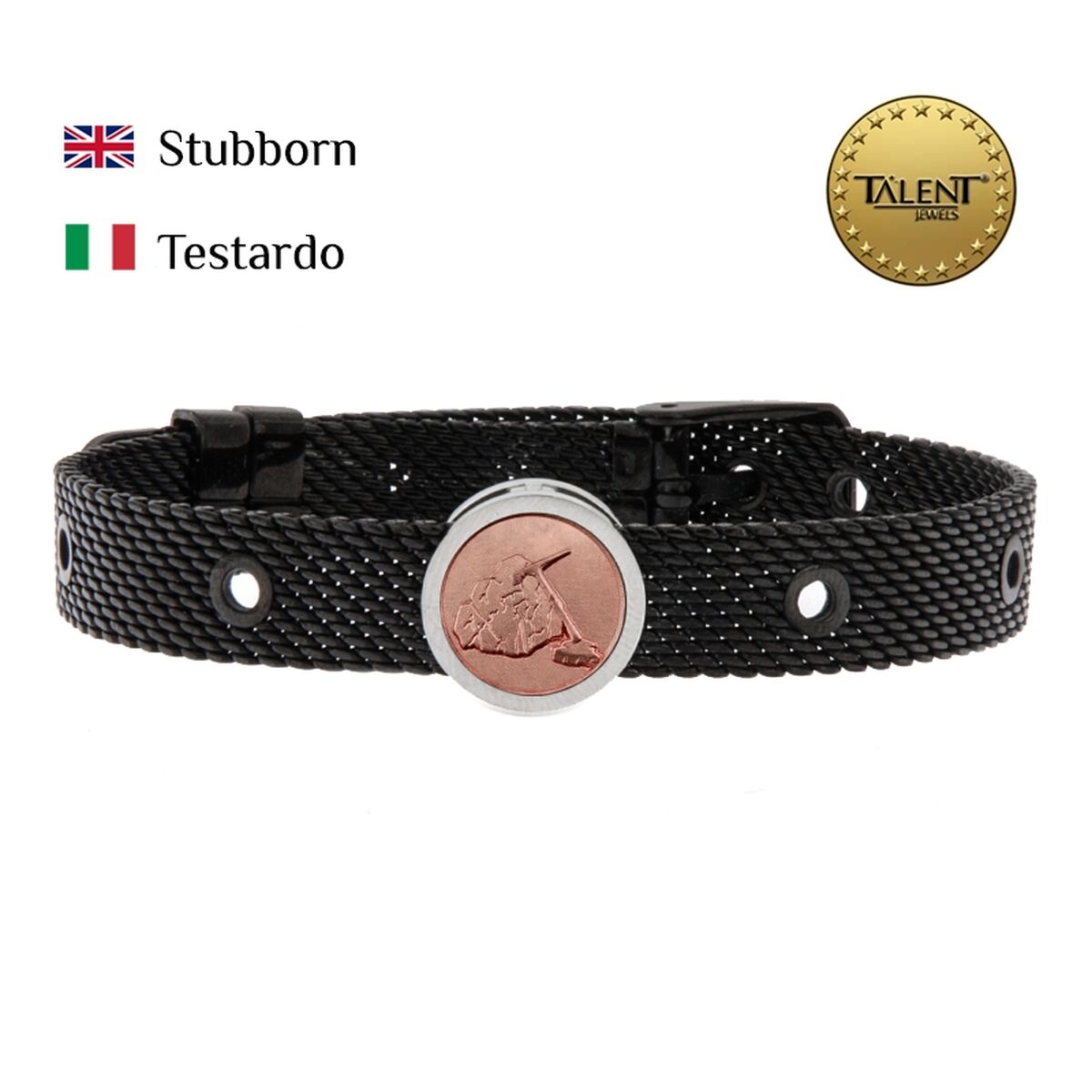 Unisex Bracelet Stubborn Talent Jewels TJA-5-11-02-2-235 Black
