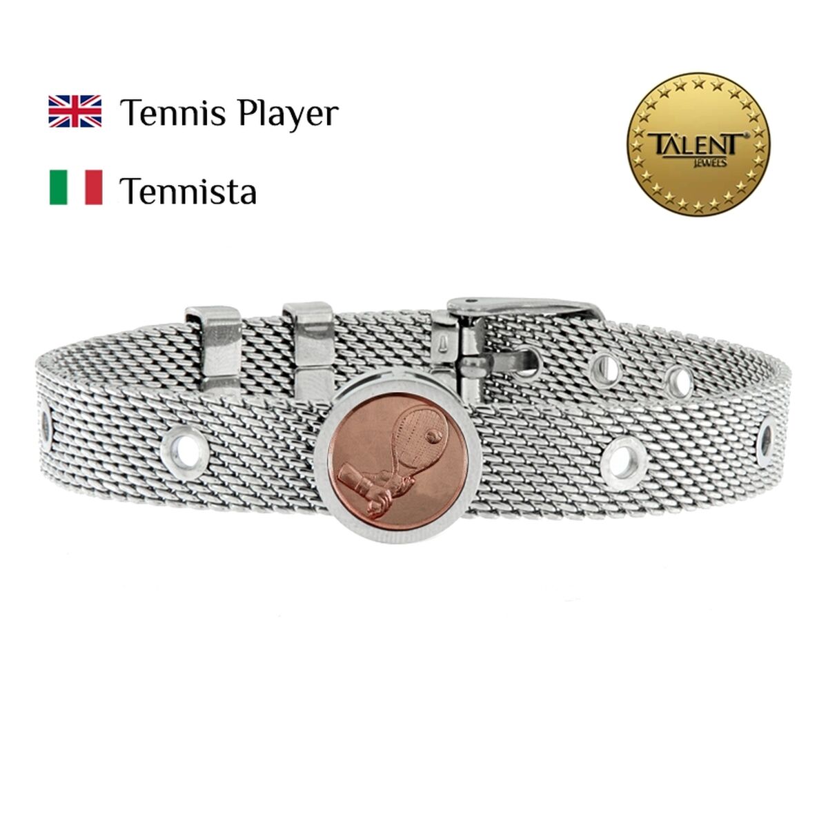 Unisex Bracelet Tennis Player Talent Jewels TJA-1-18-02-1-235 Silver