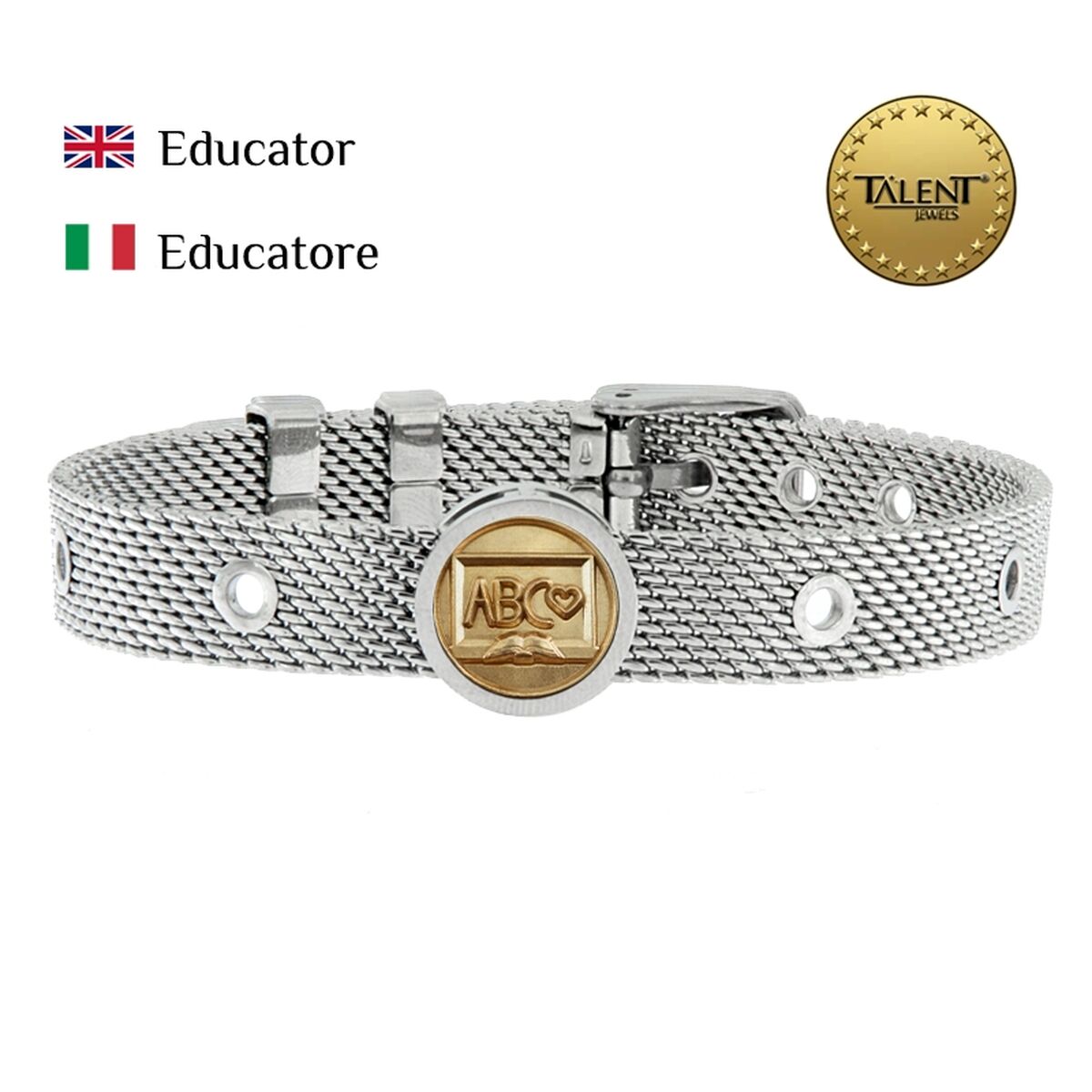 Unisex Bracelet Educator Talent Jewels TJA-2-06-01-1-235 Silver