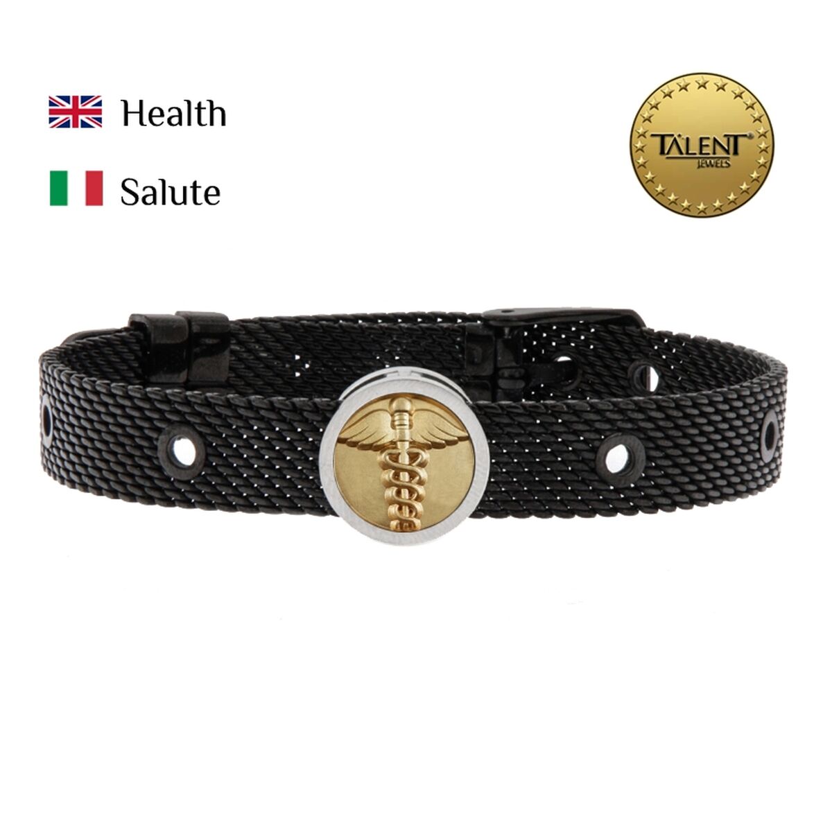 Unisex Bracelet Health Talent Jewels TJA-2-04-01-2-235 Black