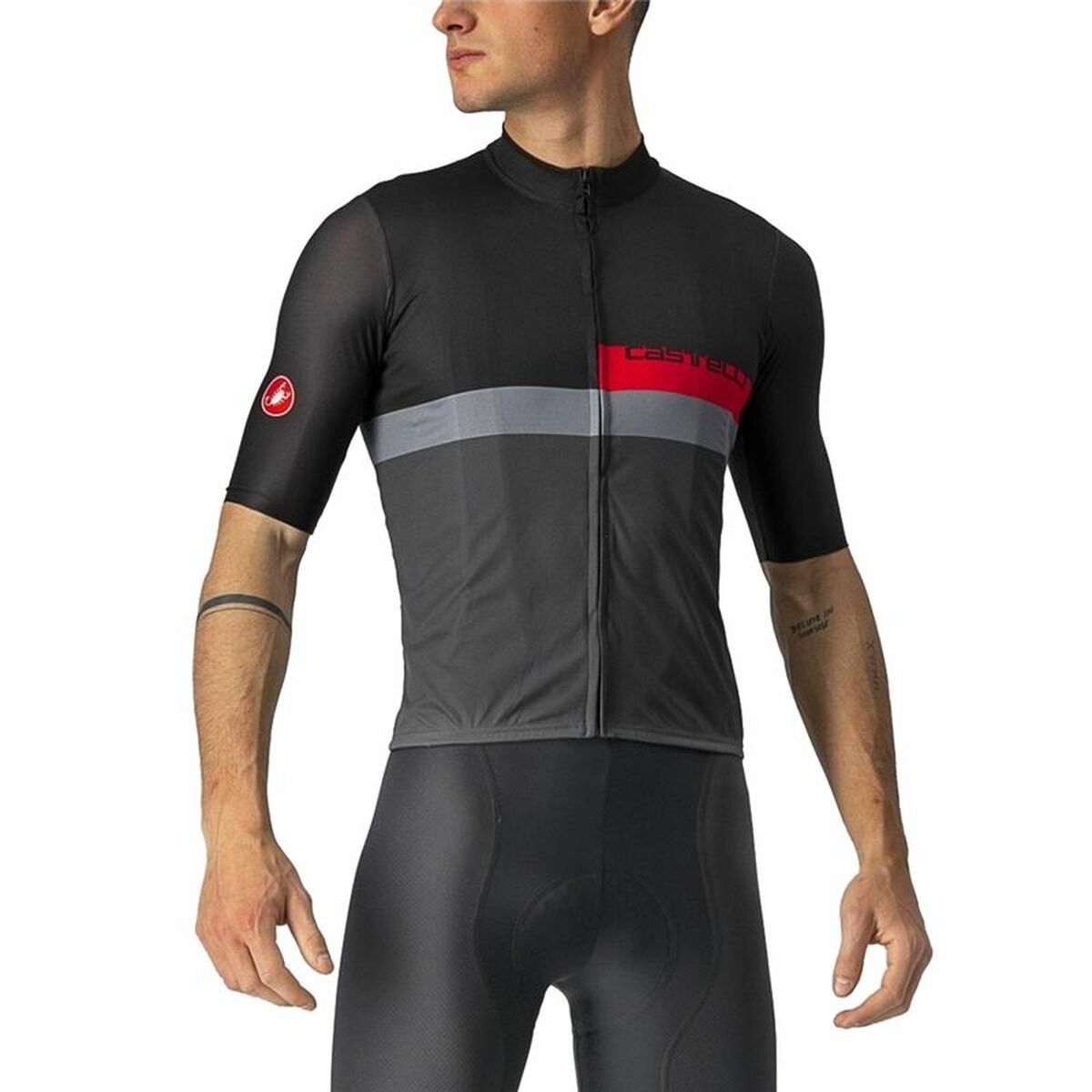 Cycling jersey Castelli A Blocco Black Cycling jersey Castelli A Blocco Black