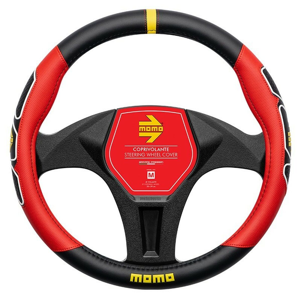 Steering Wheel Cover MOMO MOMLSWC0FUNBR Ø 38-39 cm Steering Wheel Cover MOMO MOMLSWC0FUNBR Ø 38-39 cm