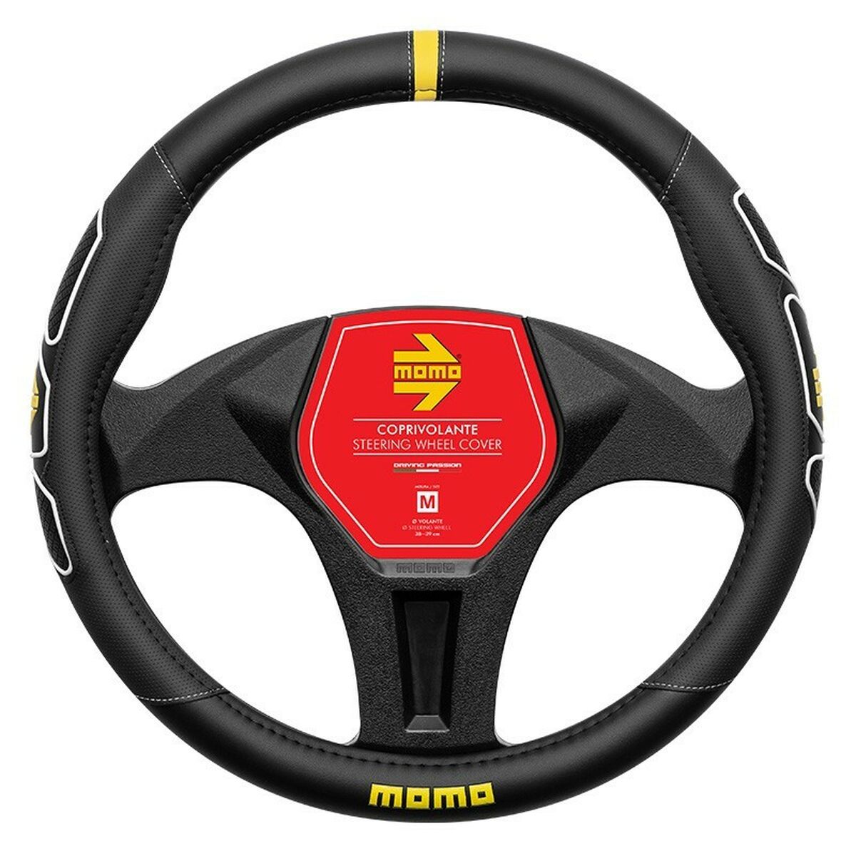 Steering Wheel Cover MOMO MOMLSWC0PROBW Ø 38-39 cm Steering Wheel Cover MOMO MOMLSWC0PROBW Ø 38-39 cm