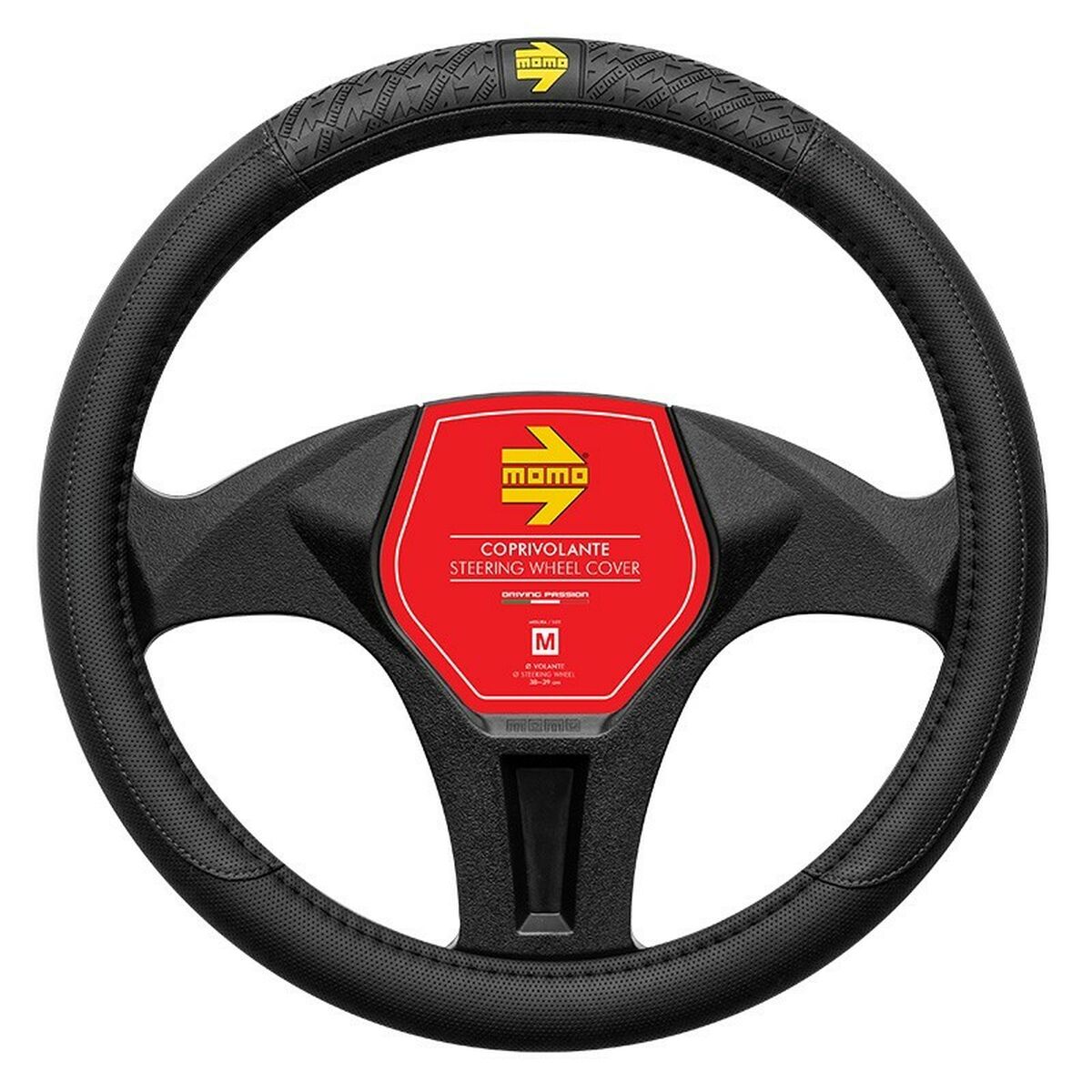 Steering Wheel Cover MOMO MOMLSWC0VIPBK Ø 38-39 cm Steering Wheel Cover MOMO MOMLSWC0VIPBK Ø 38-39 cm