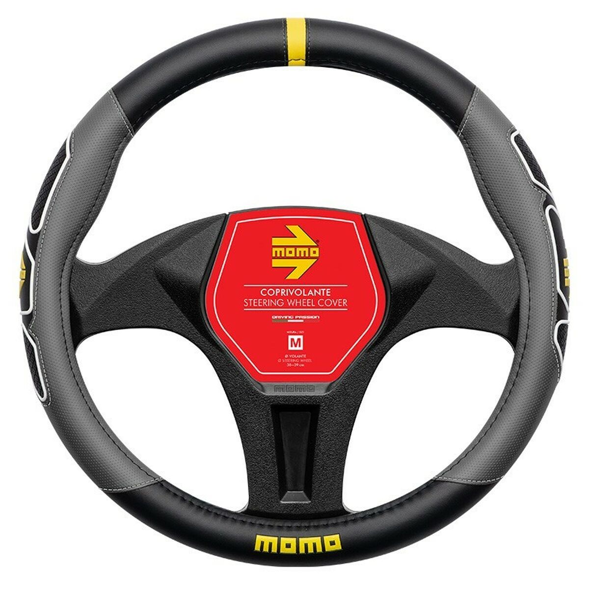 Steering Wheel Cover MOMO MOMLSWC0FUNBG Ø 38-39 cm Steering Wheel Cover MOMO MOMLSWC0FUNBG Ø 38-39 cm