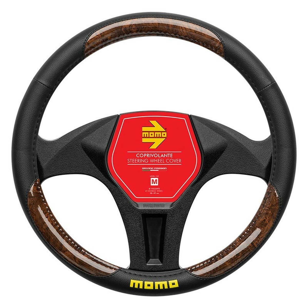 Steering Wheel Cover MOMO MOMLSWC0BRBKW Ø 38-39 cm Steering Wheel Cover MOMO MOMLSWC0BRBKW Ø 38-39 cm