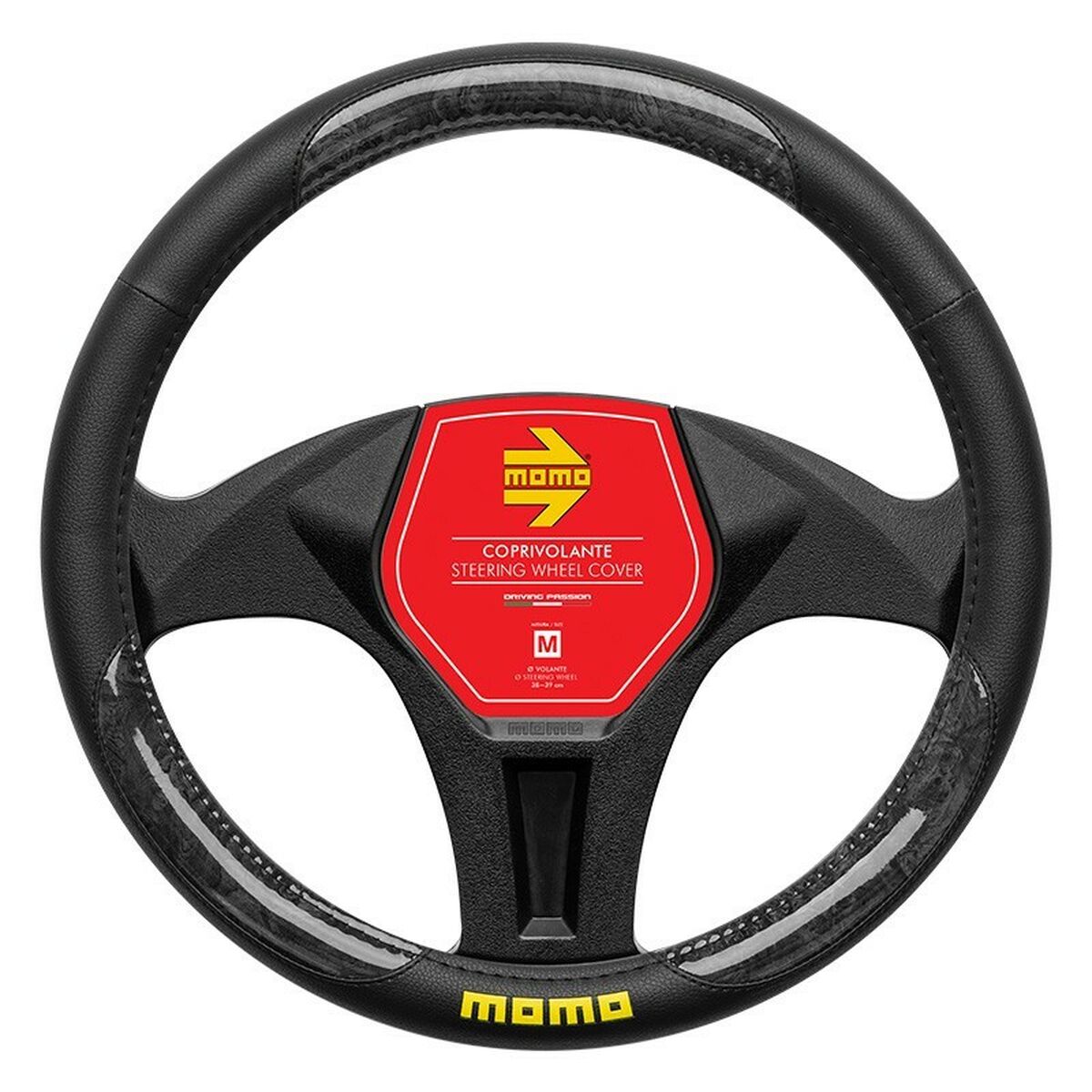 Steering Wheel Cover MOMO MOMLSWC0BRBWB  38-39 cm
