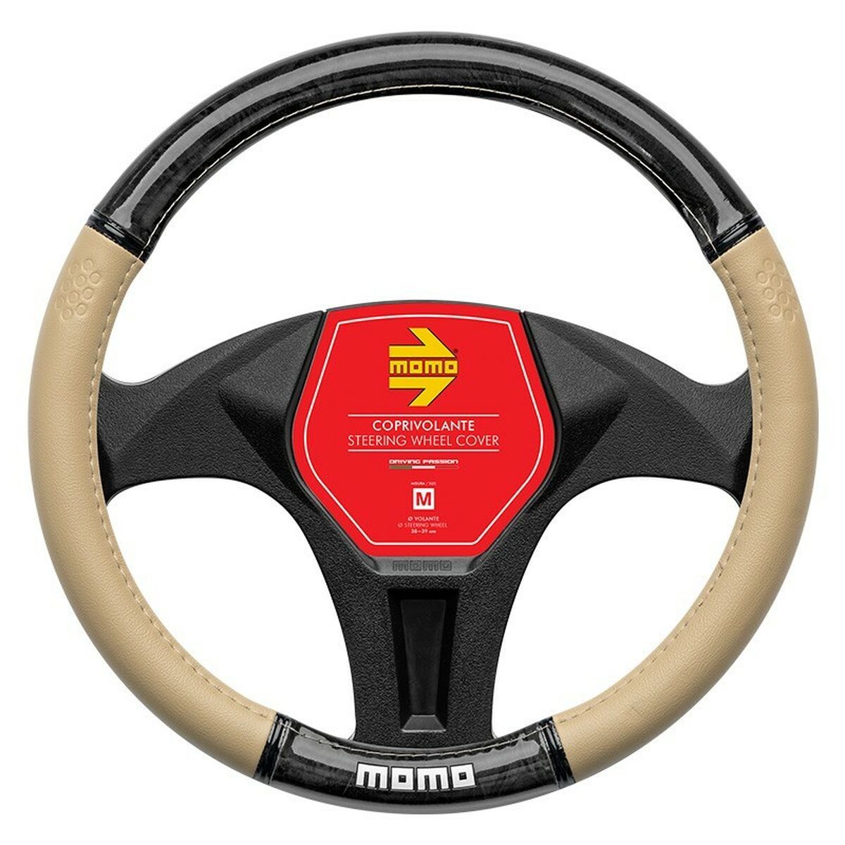 Steering Wheel Cover MOMO MOMLSWC0LXBEB Steering Wheel Cover MOMO MOMLSWC0LXBEB