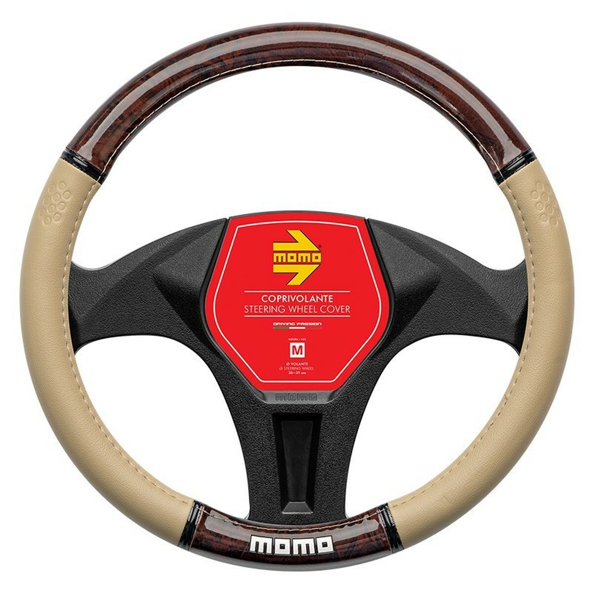 Steering Wheel Cover MOMO MOMLSWC0LXBEW Ã 38-39 cm