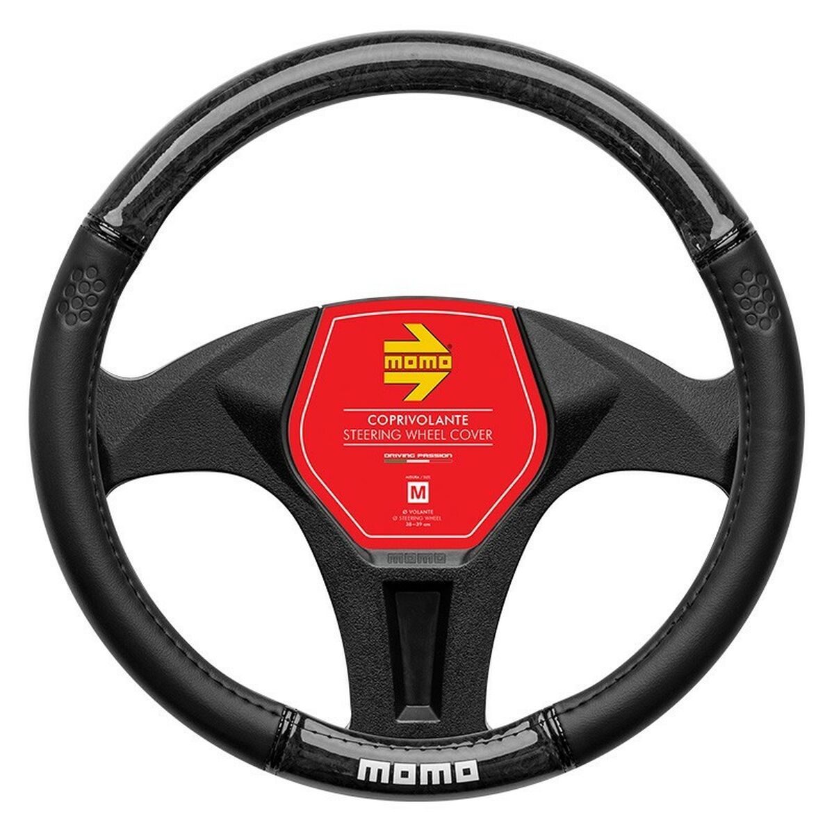 Steering Wheel Cover MOMO MOMLSWC0LXBLK Ø 38-39 cm Steering Wheel Cover MOMO MOMLSWC0LXBLK Ø 38-39 cm