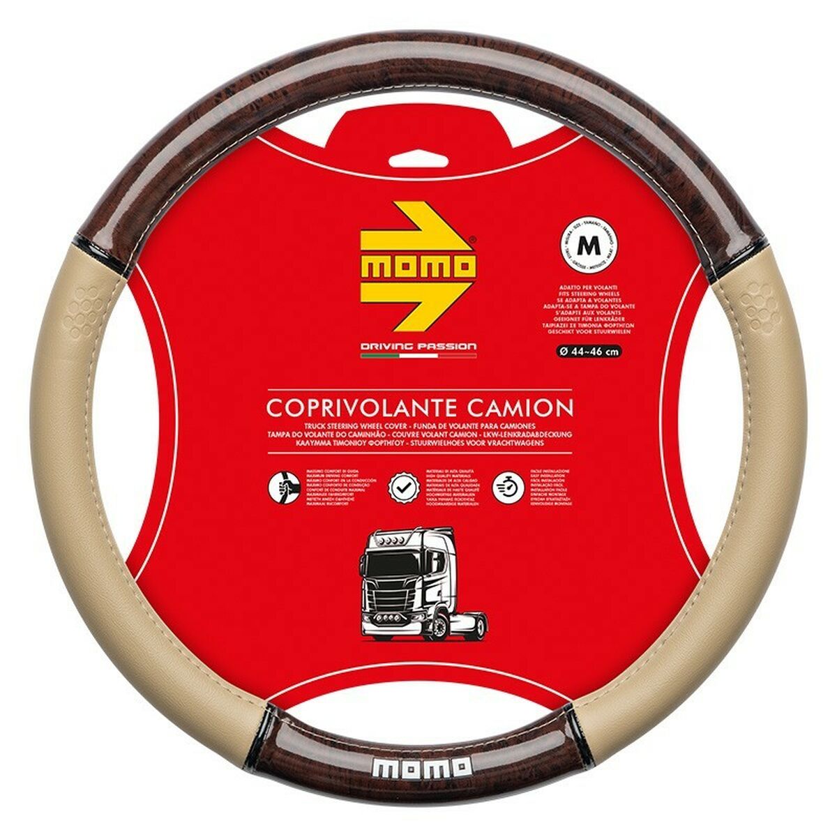 Steering Wheel Cover MOMO MOMLSWCTLXBEW Beige Ø 44-46 cm Steering Wheel Cover MOMO MOMLSWCTLXBEW Beige Ø 44-46 cm