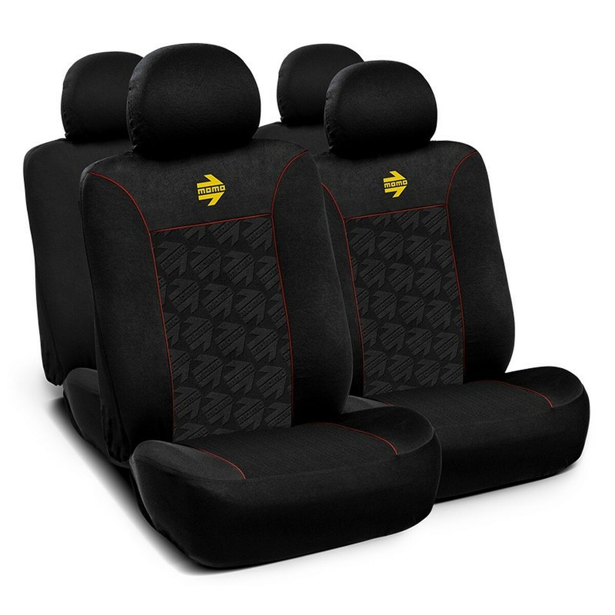 Car Seat Covers MOMO MOMLSC050BR Black Red 11 Pieces Car Seat Covers MOMO MOMLSC050BR Black Red 11 Pieces