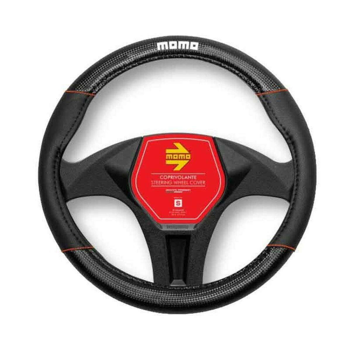 Steering Wheel Cover MOMO MomlSWC013BR Black Steering Wheel Cover MOMO MomlSWC013BR Black