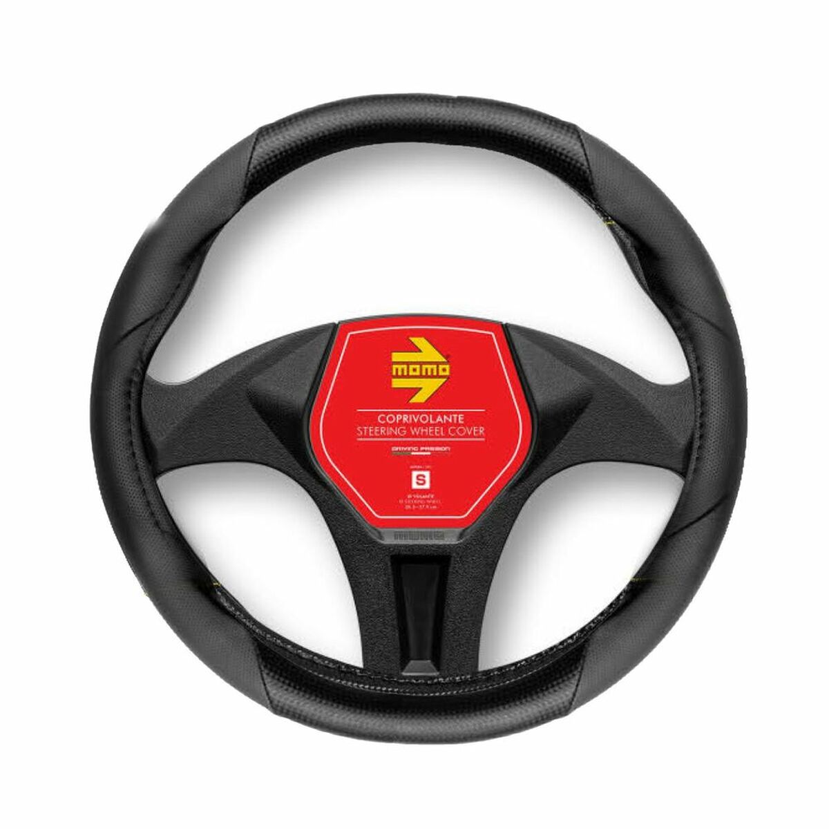 Steering Wheel Cover MOMO MomlSWC016CB Black Steering Wheel Cover MOMO MomlSWC016CB Black