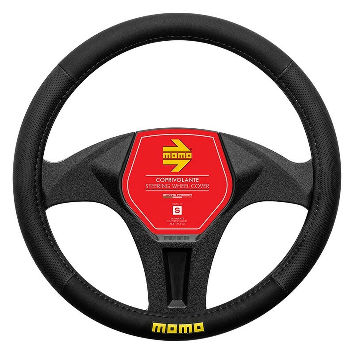 Steering Wheel Cover MOMO MOMLSWC0EASBKS Steering Wheel Cover MOMO MOMLSWC0EASBKS