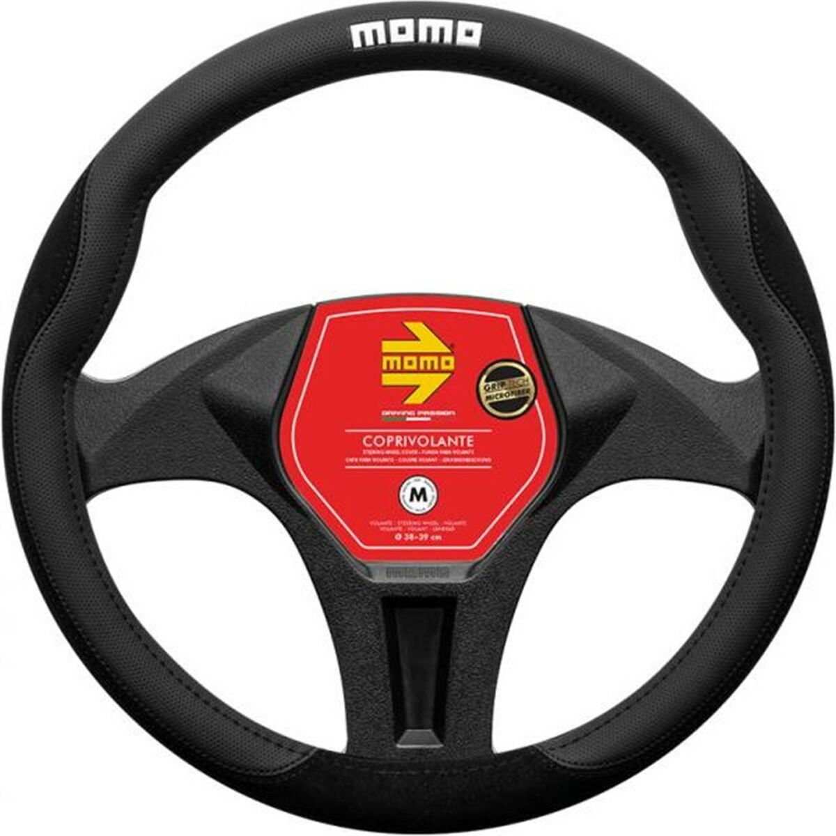 Steering Wheel Cover MOMO MOMLSWC0COMBK Ø 38-39 cm Steering Wheel Cover MOMO MOMLSWC0COMBK Ø 38-39 cm