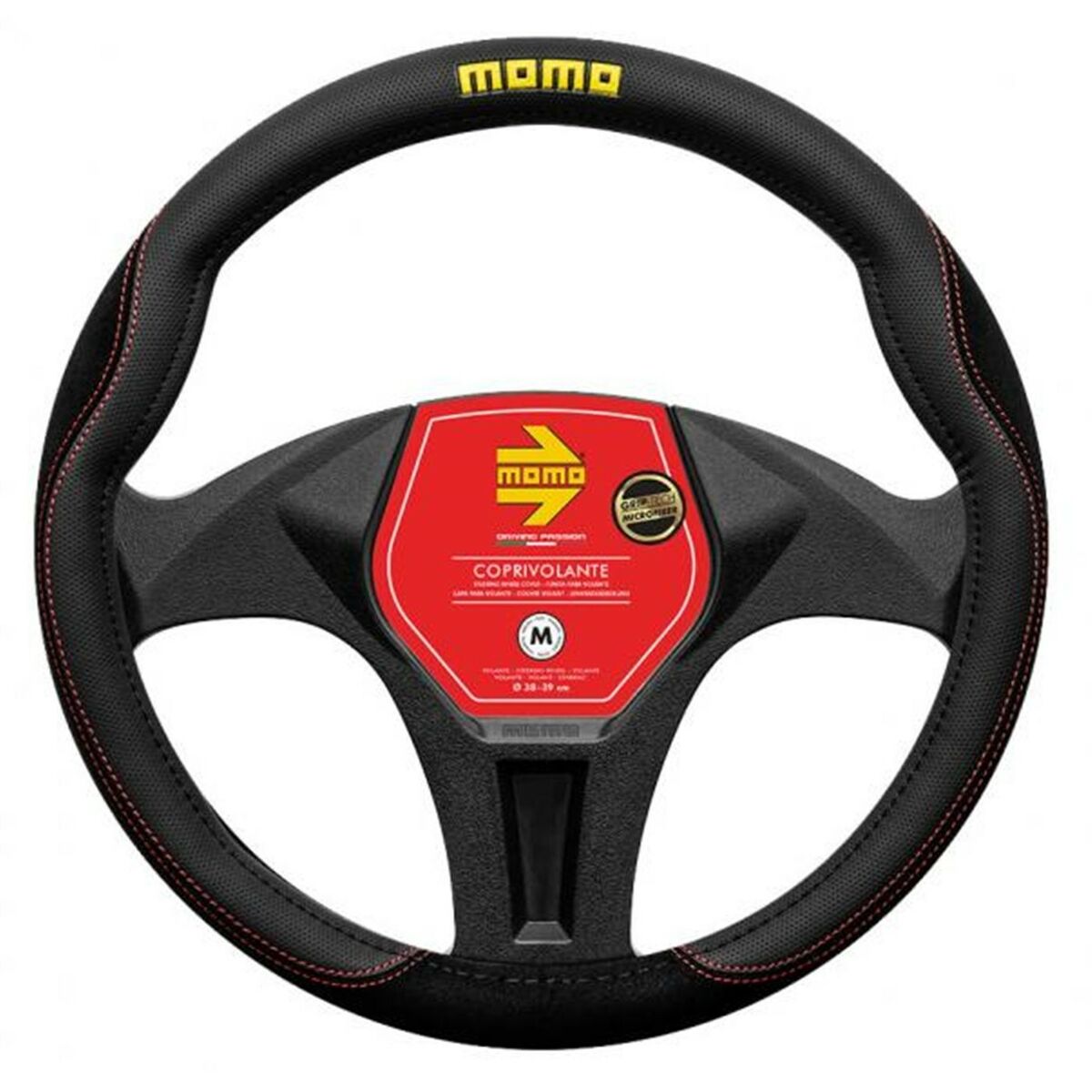Steering Wheel Cover MOMO MOMLSWC0COMKR Ø 38-39 cm Steering Wheel Cover MOMO MOMLSWC0COMKR Ø 38-39 cm