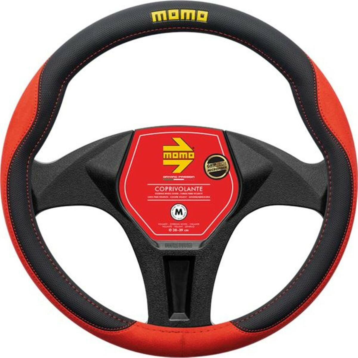 Steering Wheel Cover MOMO MOMLSWC0COMRB Ø 38-39 cm Steering Wheel Cover MOMO MOMLSWC0COMRB Ø 38-39 cm